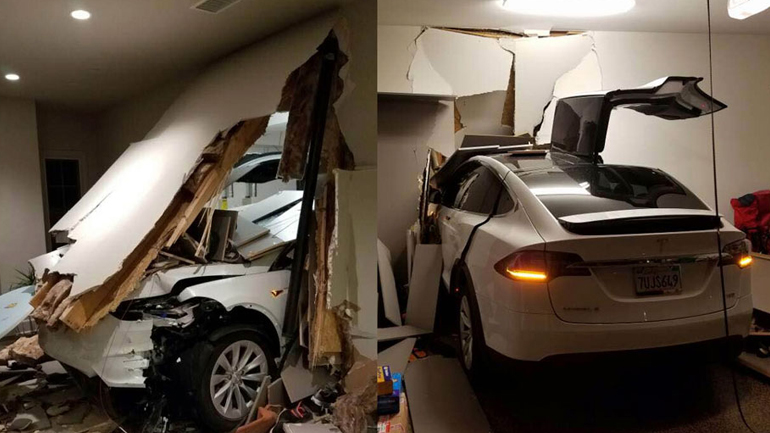 Tesla σπάει τον τοίχο και εισβάλλει στο σαλόνι!